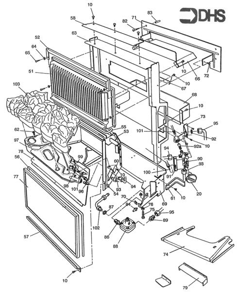 Exploded Diagram for HEAT EXCHANGER