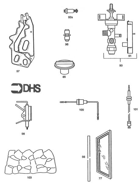 Exploded Diagram for SHORT PARTS LIST