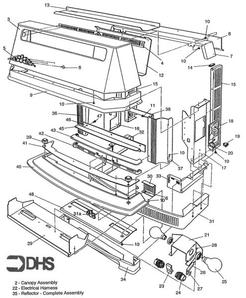 Exploded Diagram for OUTERCASE ASSY