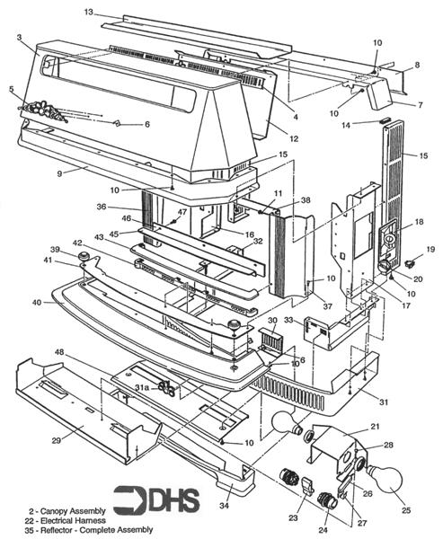 Exploded Diagram for OUTERCASE ASSY