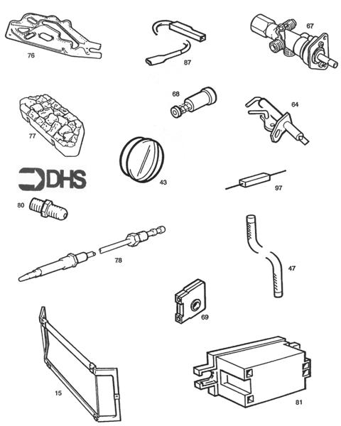 Exploded Diagram for SHORT PARTS LIST