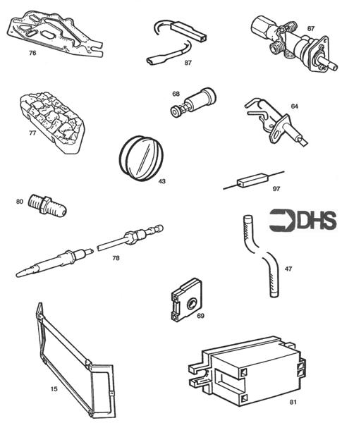 Exploded Diagram for SHORT PARTS LIST