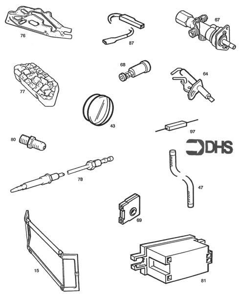 Exploded Diagram for SHORT PARTS LIST