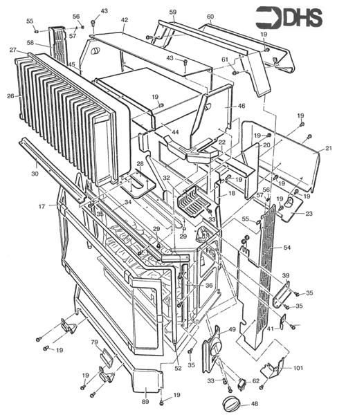 Exploded Diagram for HEAT EXCHANGER