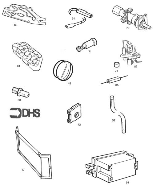 Exploded Diagram for SHORT PARTS LIST
