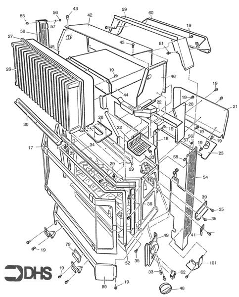 Exploded Diagram for HEAT EXCHANGER