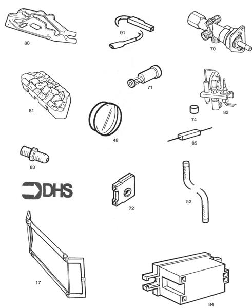 Exploded Diagram for SHORT PARTS LIST