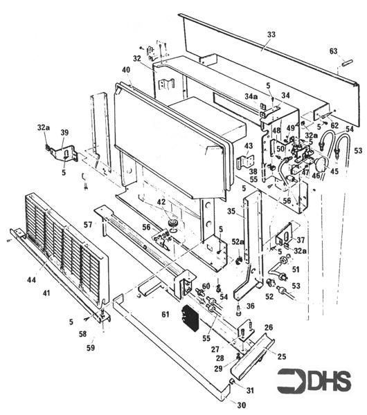 Exploded Diagram for HEAT EXCHANGER