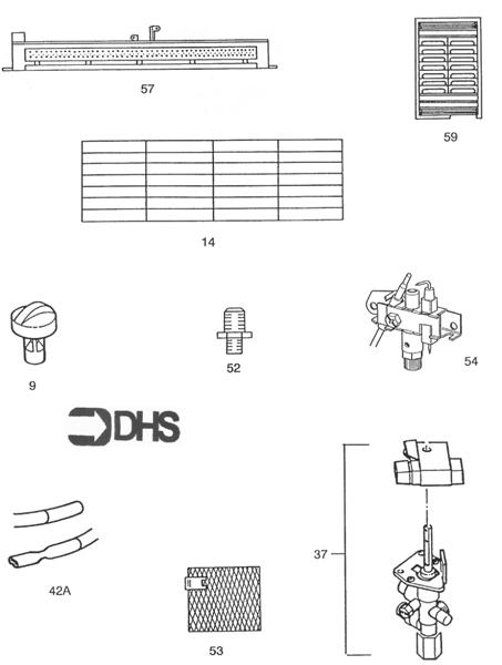 Exploded Diagram for SHORT PARTS LIST