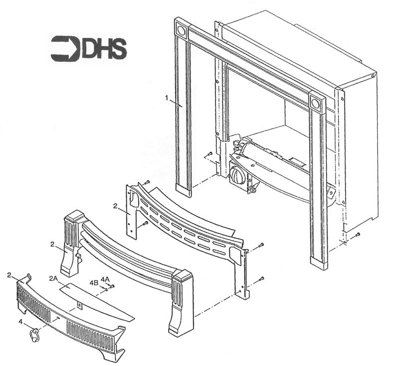 Exploded Diagram for FIRE SURROUND/FENDER ASSY