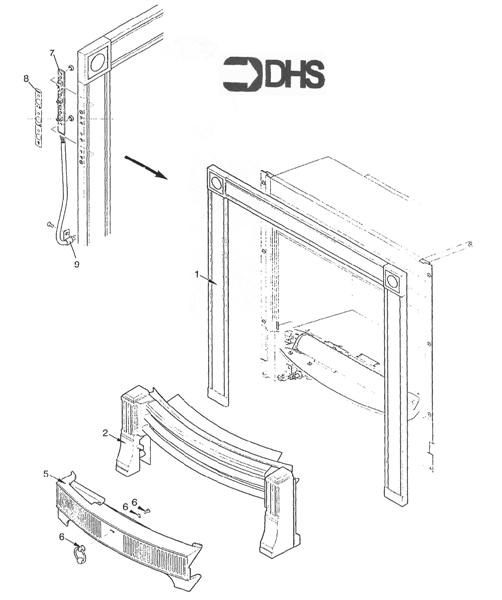Exploded Diagram for FIRE SURROUND/FENDER ASSY