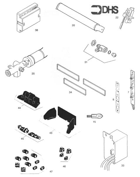 Exploded Diagram for SHORT PARTS LIST