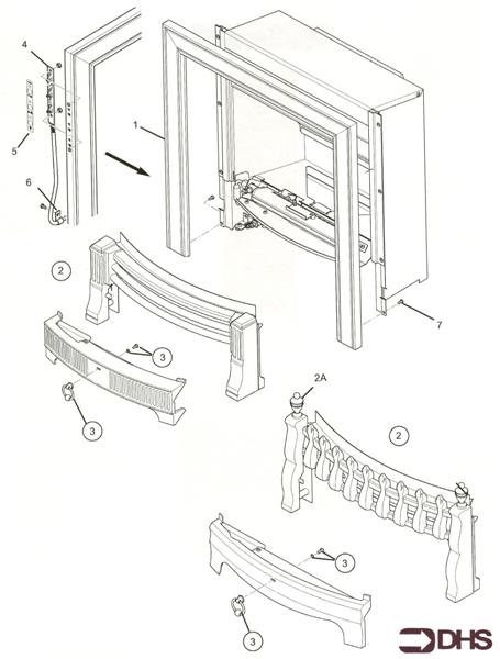 Exploded Diagram for FIRE SURROUND/FENDER ASSY