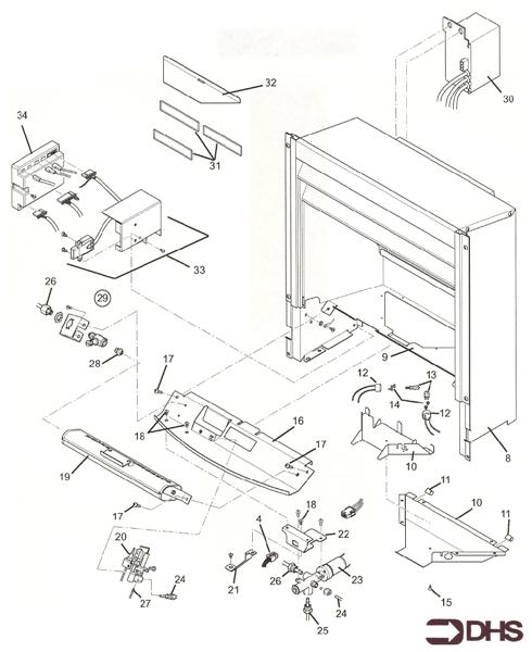 Exploded Diagram for BOX COMBUSTION/CONTROLS