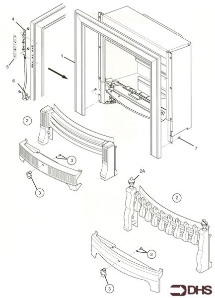 Exploded Diagram for FIRE SURROUND/FENDER ASSY