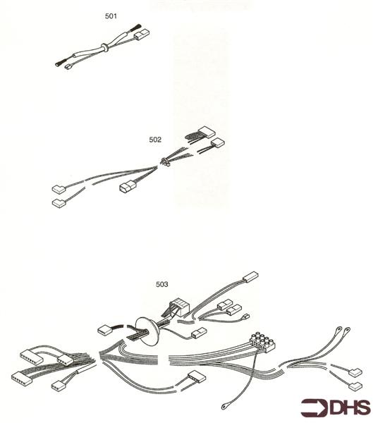 Exploded Diagram for ELECTRICAL HARNESSES