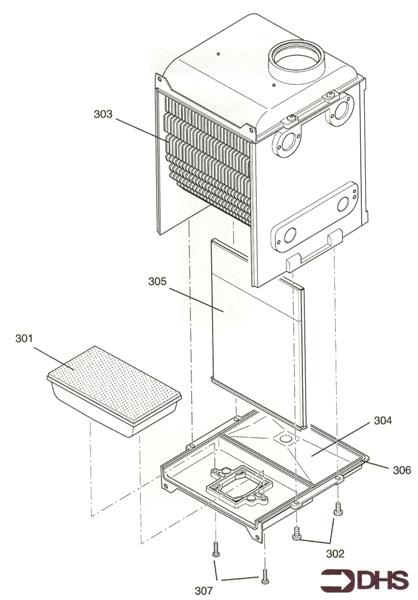 Exploded Diagram for HEAT EXCHANGER