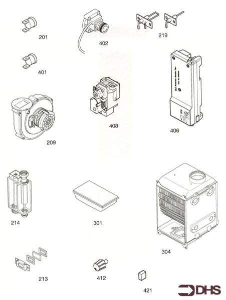 Exploded Diagram for SHORT PARTS LIST