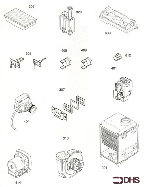 Exploded Diagram for SHORT PARTS LIST