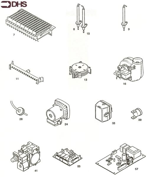 Exploded Diagram for SHORT PARTS LIST