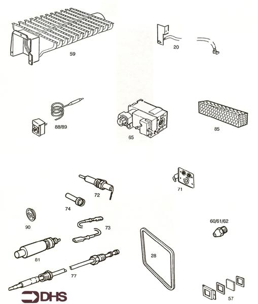 Exploded Diagram for SHORT PARTS LIST