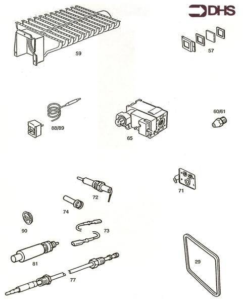 Exploded Diagram for SHORT PARTS LIST