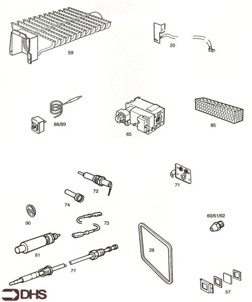 Exploded Diagram for SHORT PARTS LIST