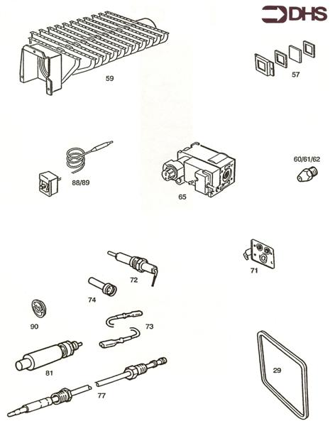 Exploded Diagram for SHORT PARTS LIST
