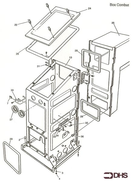 Exploded Diagram for BOX COMBUSTION