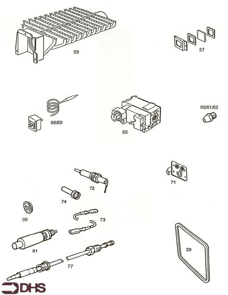 Exploded Diagram for SHORT PARTS LIST