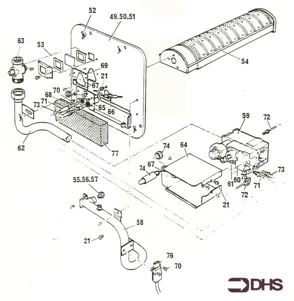 Exploded Diagram for DOOR & CONTROLS