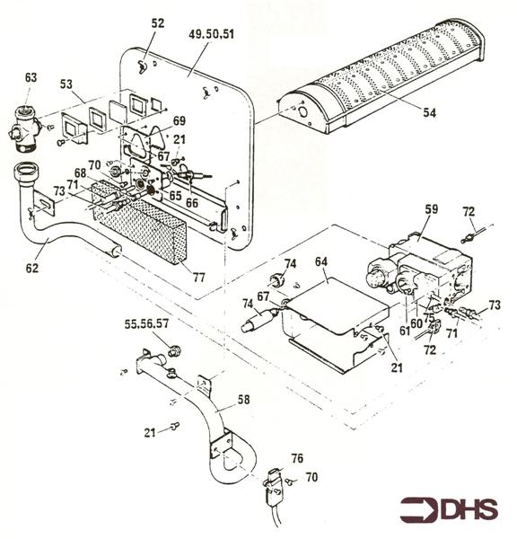 Exploded Diagram for DOOR & CONTROLS
