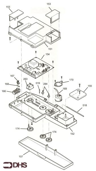 Exploded Diagram for CONTROL ASSY