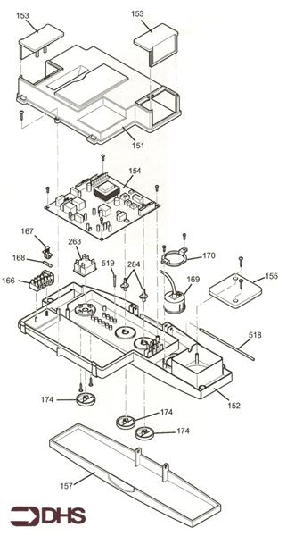 Exploded Diagram for CONTROL ASSY