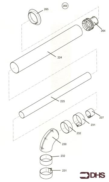 Exploded Diagram for FLUE KIT