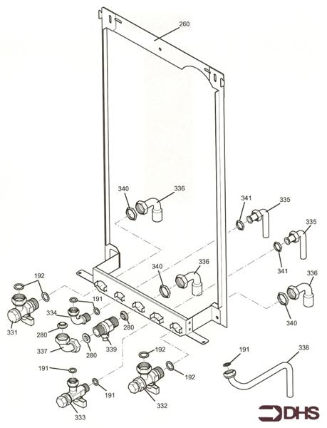 Exploded Diagram for WALL JIG & HYDRAULIC CONNECTIO