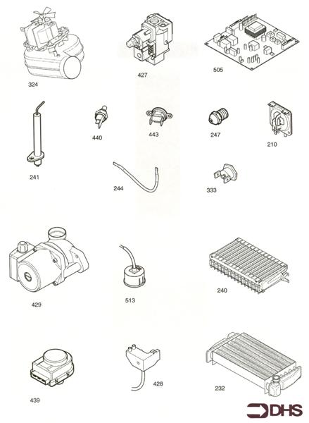 Exploded Diagram for SHORT PARTS LIST