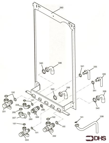 Exploded Diagram for WALL JIG & HYDRAULIC CONNECTIO