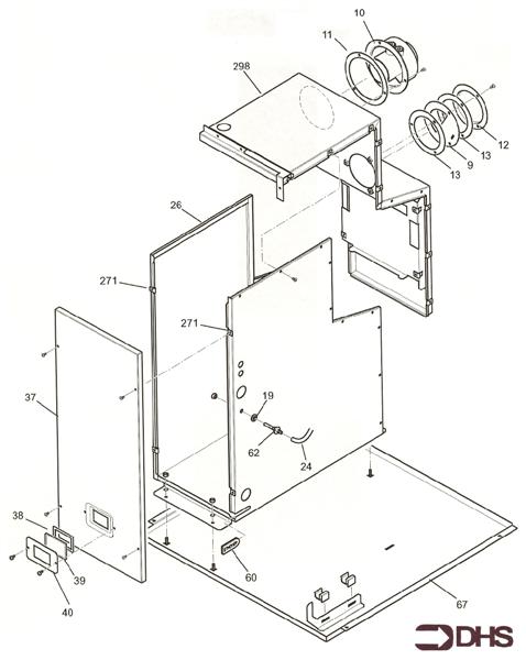 Exploded Diagram for BOX COMBUSTION -OUTER