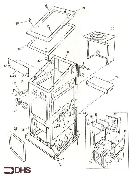 Exploded Diagram for BOX COMBUSTION