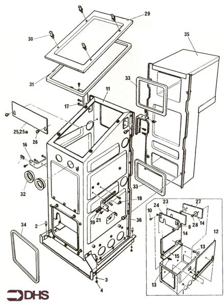 Exploded Diagram for BOX COMBUSTION