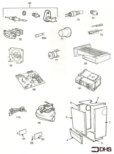 Exploded Diagram for SHORT PARTS LIST