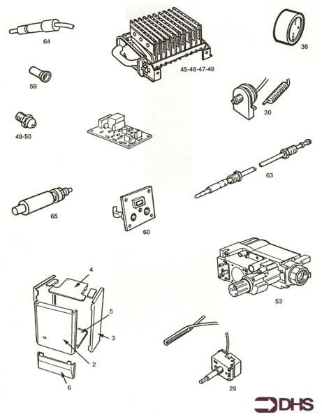 Exploded Diagram for SHORT PARTS LIST