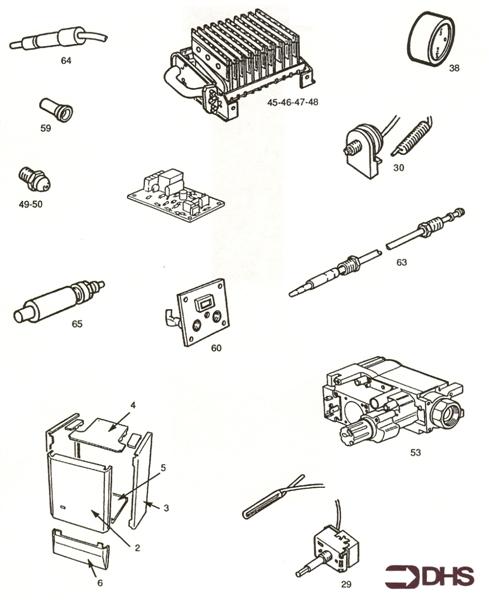 Exploded Diagram for SHORT PARTS LIST