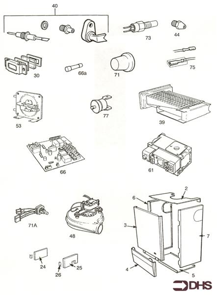 Exploded Diagram for SHORT PARTS LIST