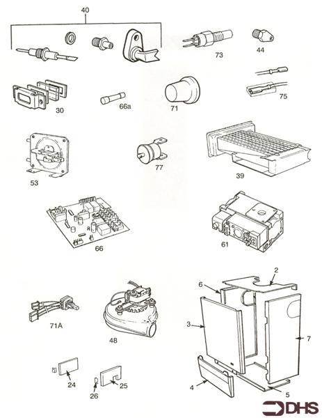 Exploded Diagram for SHORT PARTS LIST