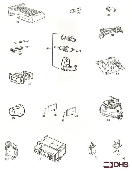 Exploded Diagram for SHORT PARTS LIST