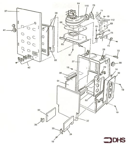 Exploded Diagram for BOX COMBUSTION