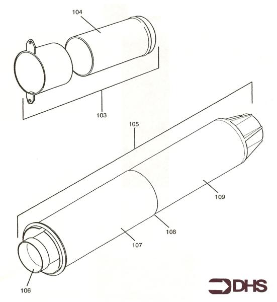 Exploded Diagram for FLUE KIT