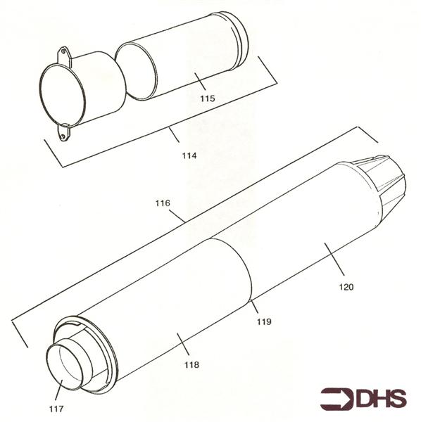 Exploded Diagram for FLUE KIT